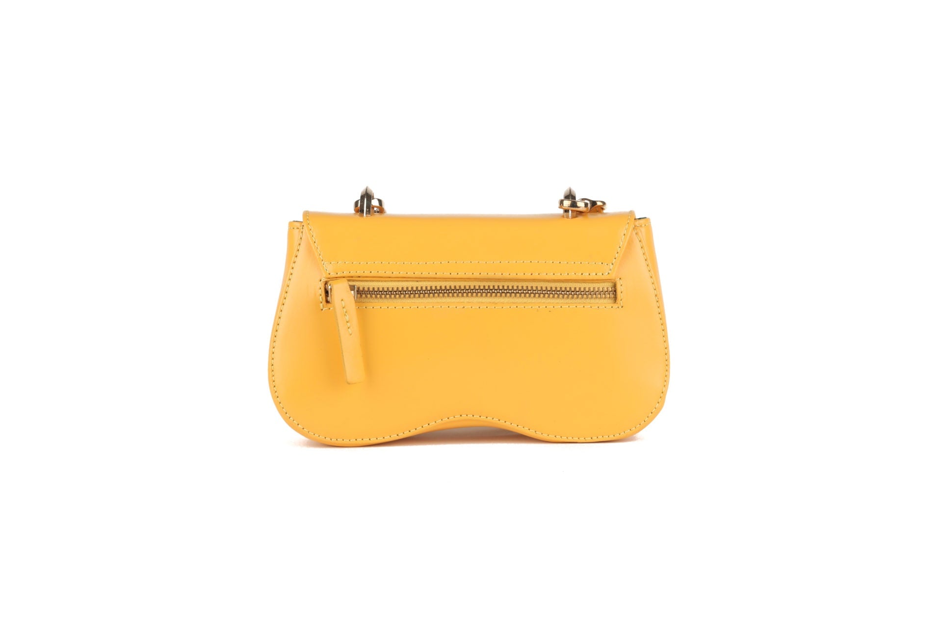 Sac main en cuir et tissu ethnique