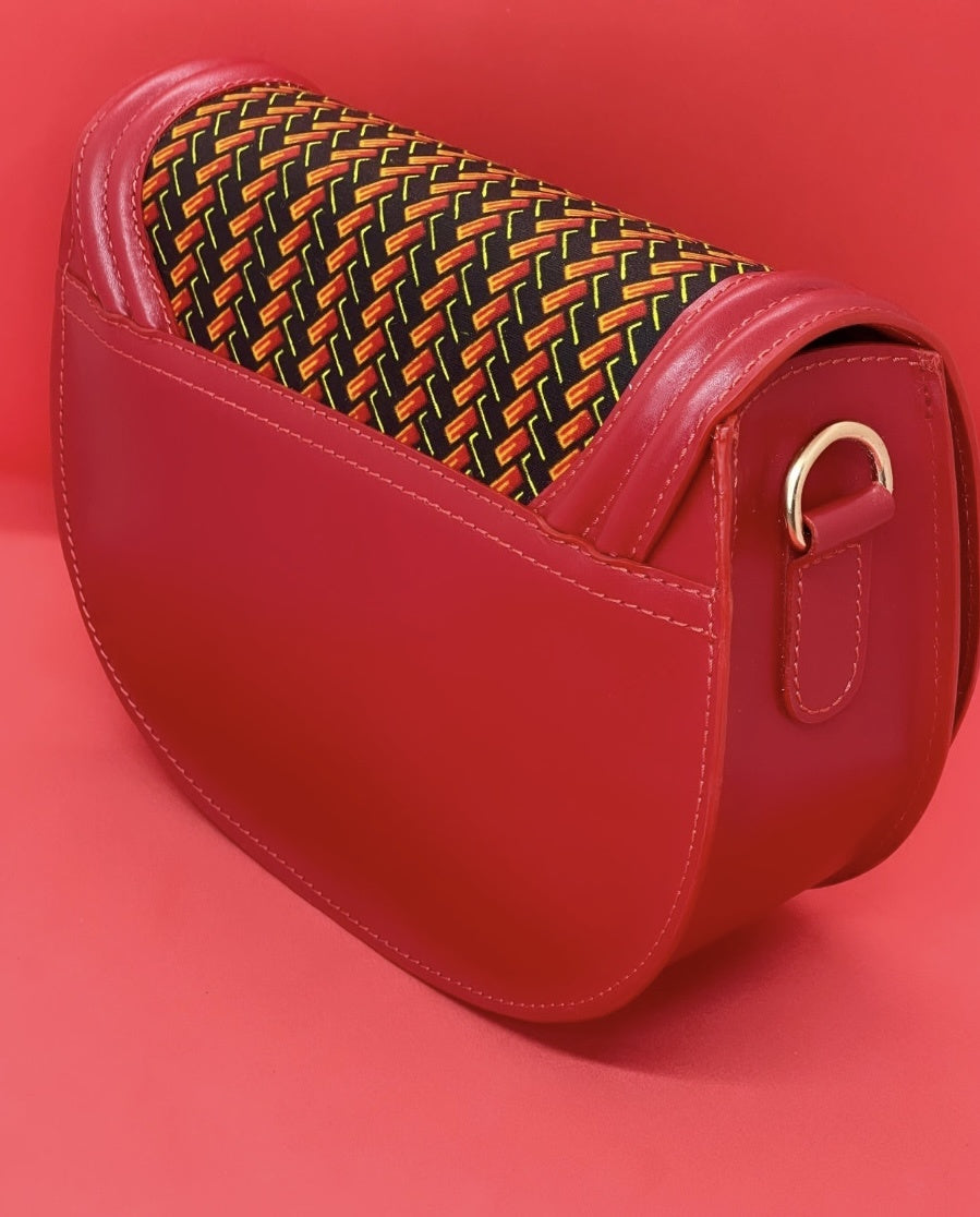 sac ethnique coloré rouge Himba