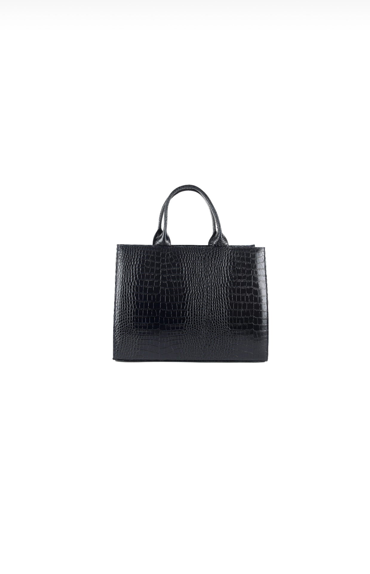 Himba Shoes - Le sac GOINDA Himba grand format incarne l'élégance audacieuse avec son design en cuir imitation croco associé à un tissu Bogolan indigo, soigneusement conçu avec des pigments naturels au Mali.