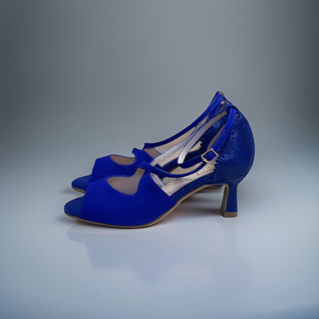 Escarpins de danse femme,cuir, tissu ethnique,Himba Shoes