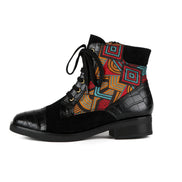 QUEBRADA Black Ankle Boots