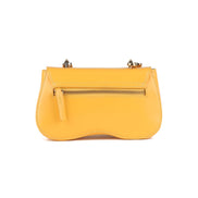 Sac main en cuir et tissu ethnique