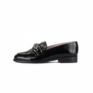 Mocassins GOHALIN cuir et tissu Jacquard