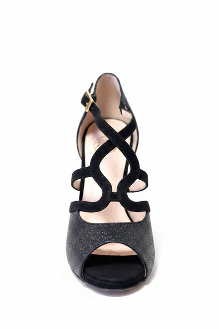 Himba-chaussures-Kizomba-femme-confortables-cuir-noir-glitter