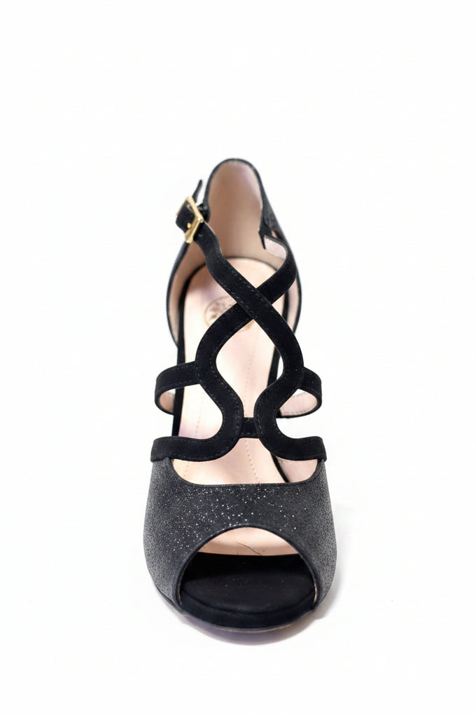 Himba-chaussures-Kizomba-femme-confortables-cuir-noir-glitter