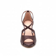Himba - Chaussures danse kizomba femme SUSABA en cuir glitter noir