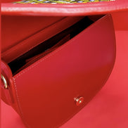 sac ethnique cuir rouge Himba