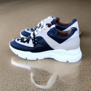 * Tige: En cuir véritable et tissu bogolan * Semelle intérieure: Confort orthopédique * Semelle extérieure: Caoutchouc robuste pour une adhérence optimale * Fermeture: Lacets en coton renforcé * Couleur: Mélange de beige, noir et blanc