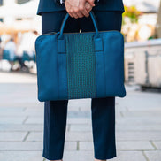 Sac en cuir et Wax LUANDA de la marque de chaussures et sacs Himba Fashion.