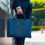 Sac en cuir et Wax LUANDA de la marque de chaussures et sacs Himba Fashion.