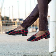 himba-fashion-ballerines-cuir-tartan-balegra