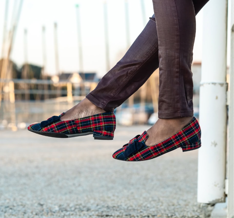himba-fashion-ballerines-cuir-tartan-balegra