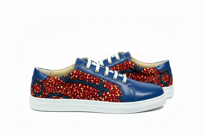 Sneakers MATADI – Élégance Vibrante et Savoir-Faire Artisanal en Cuir Wax