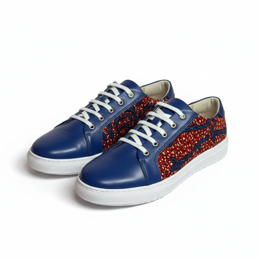 Sneakers MATADI – Élégance Vibrante et Savoir-Faire Artisanal en Cuir Wax