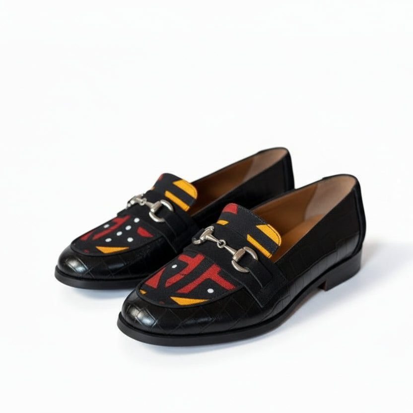 mocassins-gohala-cuir-effet-croco-bogolan-himba-fashion