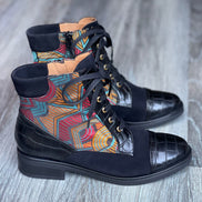 QUEBRADA Black Ankle Boots