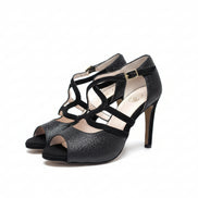Himba-chaussures-Kizomba-femme-confortables-cuir-noir-glitter