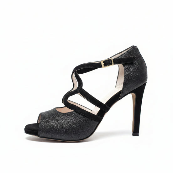 Himba-chaussures-Kizomba-femme-confortables-cuir-noir-glitter
