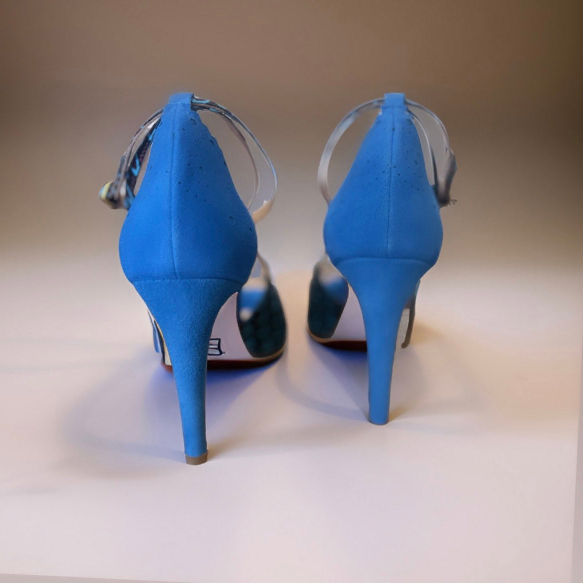 Escarpins de danse femme,cuir, tissu ethnique,Himba Shoes