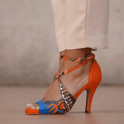 chaussures-kizomba-bringi-orange-wax-geometrique-talon-himba