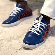Himba Fashion - Sneakers en cuir et Wax MATADI