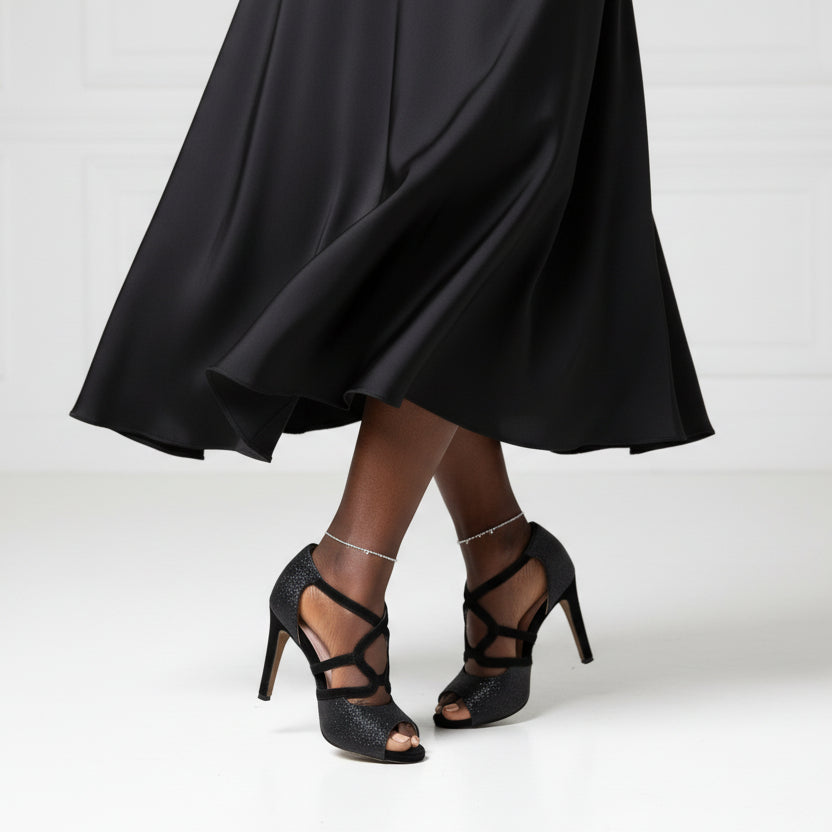 Himba-chaussures-Kizomba-femme-confortables-cuir-noir-glitter